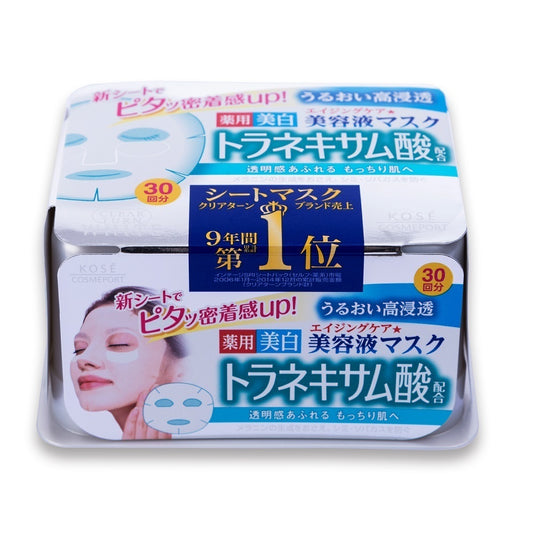 CLEAR TURN Essence Mask (Tranexamic Acid), 30 Sheets