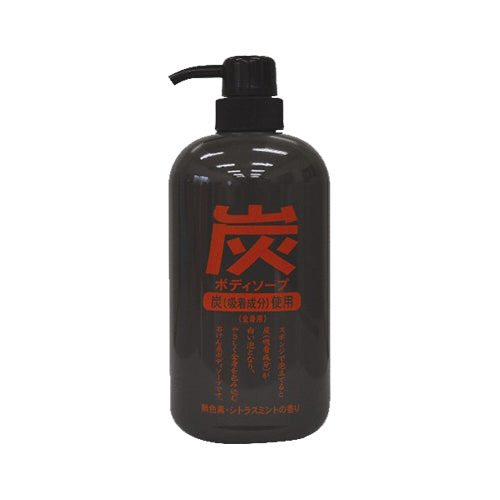 Jun Cosmetic Charcoal Body Soap, 600ml