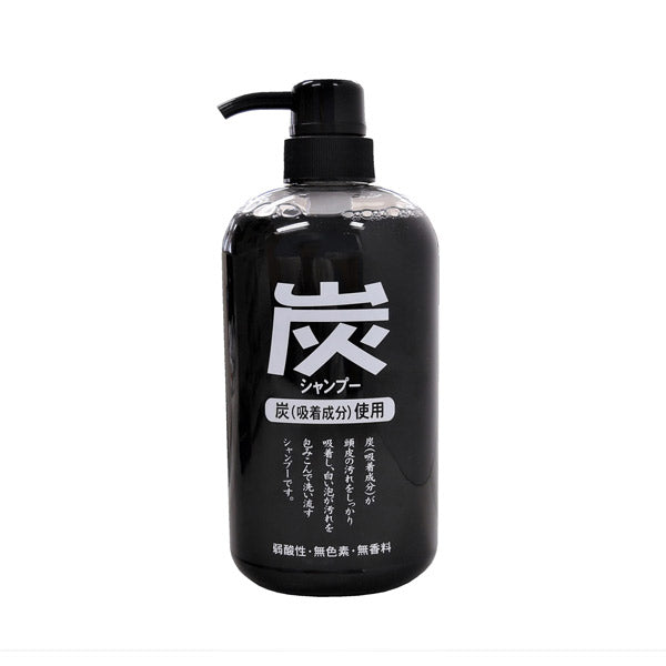 Jun Cosmetic Charcoal Shampoo, 600ml