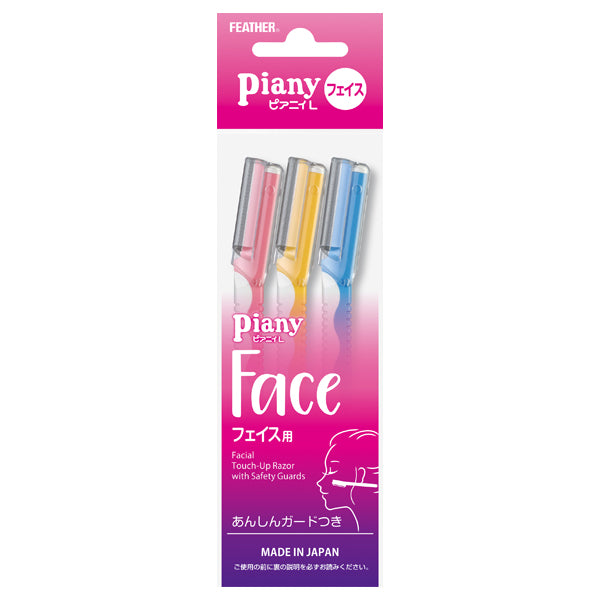Piany Piany L Face Razor, 3 Pack