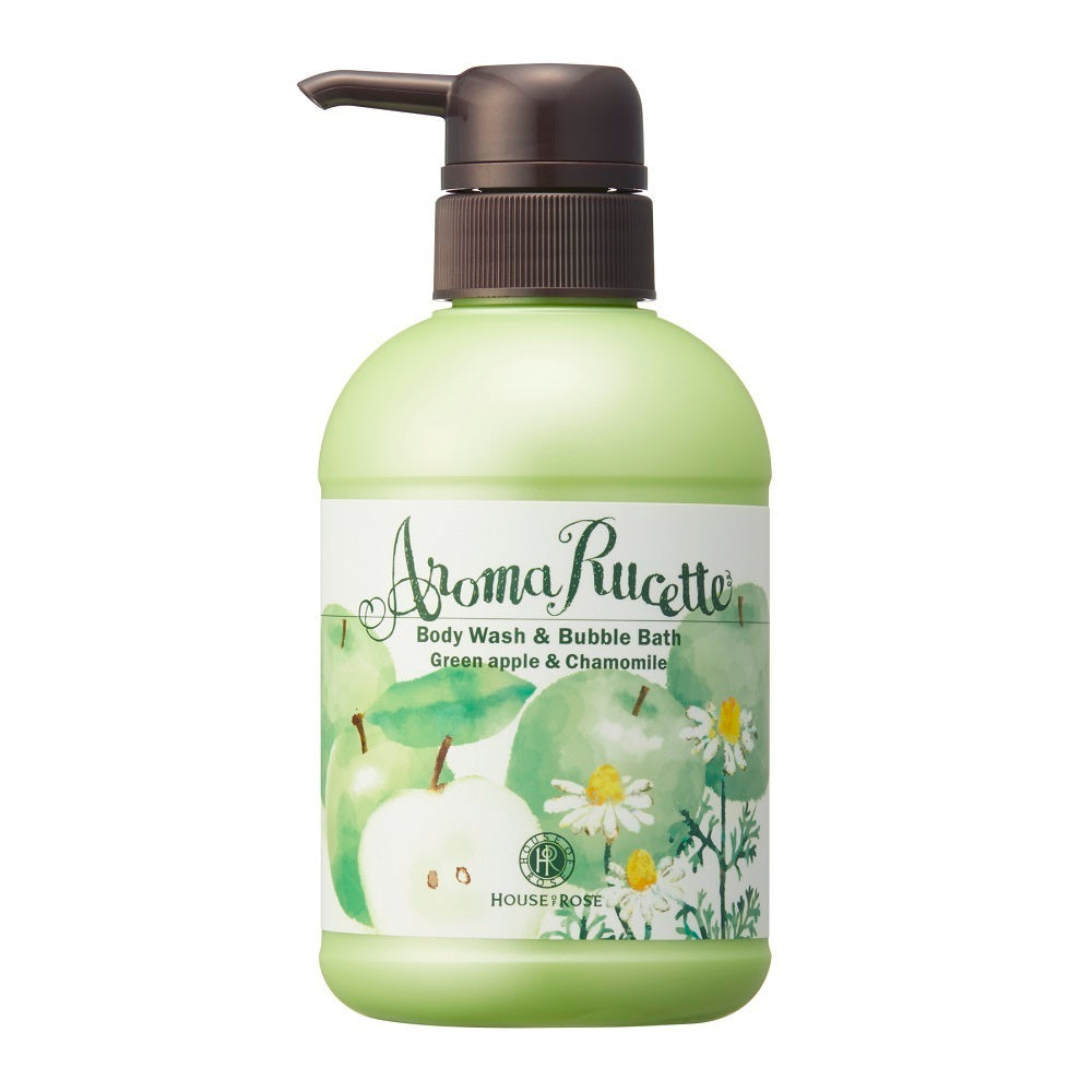 HOUSE OF ROSE Aromaluset Body Wash & Bubble Bath GA&CM, 350ml (Green Apple & Chamomile)