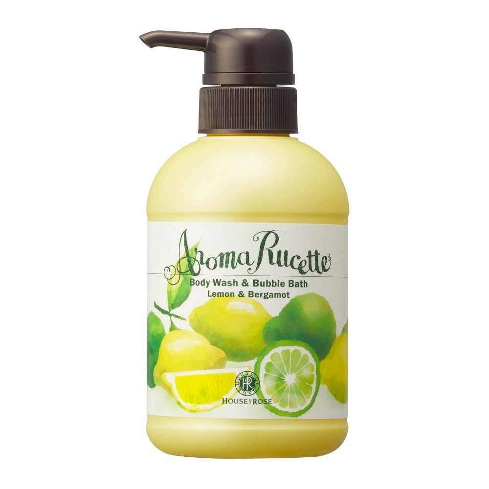 HOUSE OF ROSE Aromaluset Body Wash & Bubble Bath LM&BG, 350ml (Lemon & Bergamot)