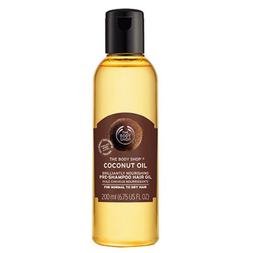 THE BODY SHOP Coconut Brilliant Pre-Shampoo Hair Oil Treatment, 200ml (Coconut Scent)