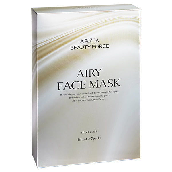 AXXZIA BEAUTY FORCE AIRY FACE MASK, 7 sheets