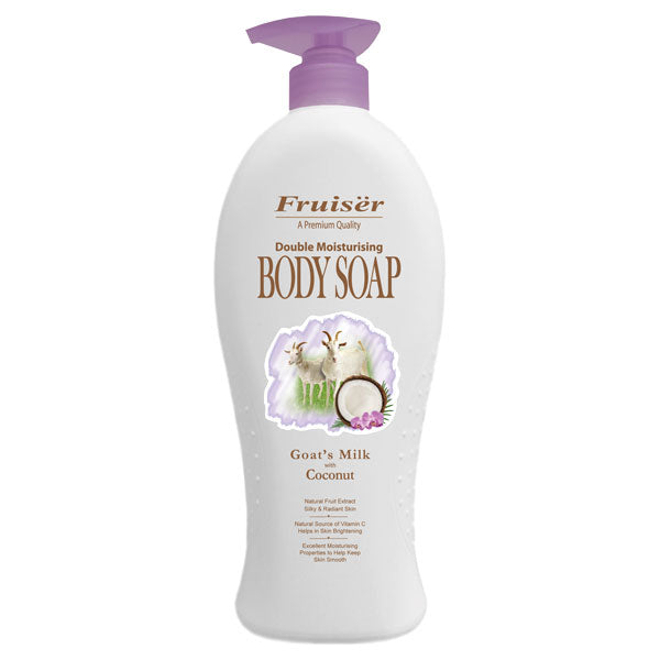 Double Moisture Body Soap Coconut, 1000ml, Moisturizing, Coconut Scent