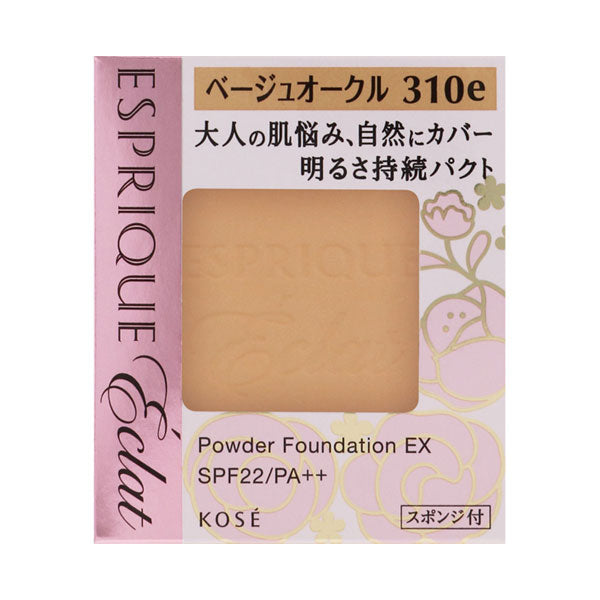 ESPRIQUE Éclat Brightening Pact EX SPF22 (BO310e Beige Ochre) , 9.3g