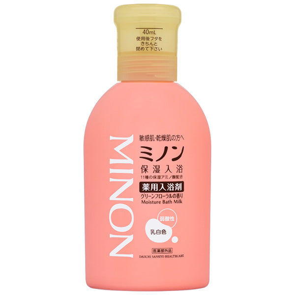 MINON Medicated Moisturizing Bath Essence, 480ml (Green Floral)