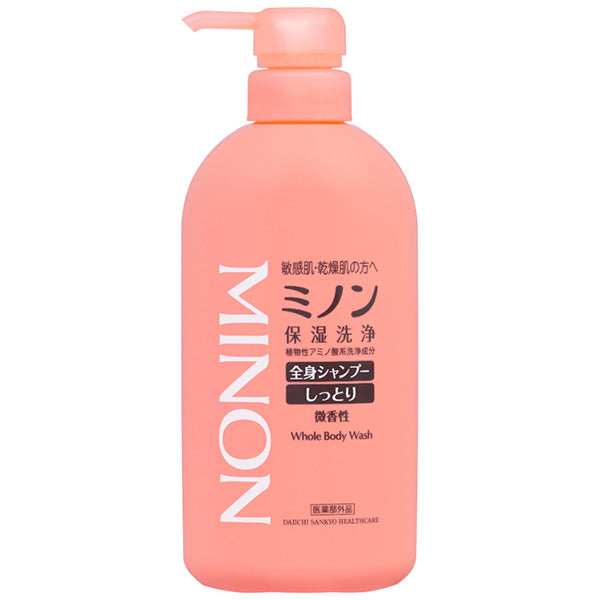 MINON All-Body Shampoo Moist, 450ml (Lightly Scented)