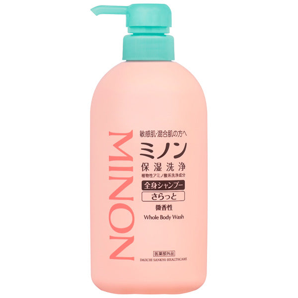 MINON All-Body Shampoo Light, 450ml (Lightly Scented, Green Tea)