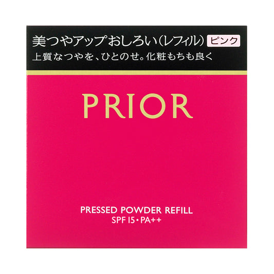 PRIOR Beautiful Shine Up Powder, SPF15 PA++, Refill, Pink