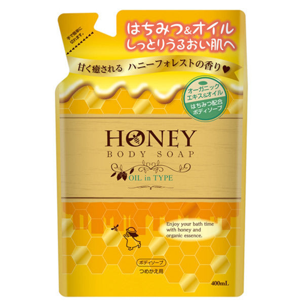 Daiichi Sekken Honey Body Soap Oil-in Type (Refill), 400ml