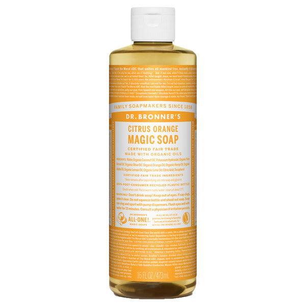Dr. Bronner's Magic Soap Citrus Orange, 473ml (Fresh Citrus)