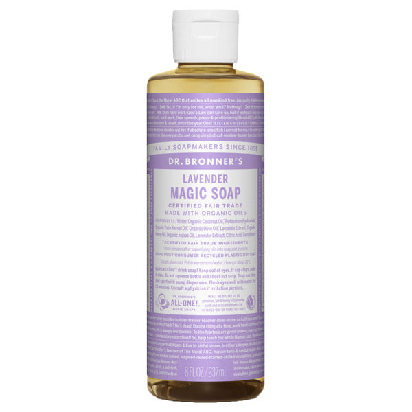 Dr. Bronner's Magic Soap Lavender, 237ml (Relaxing Lavender)