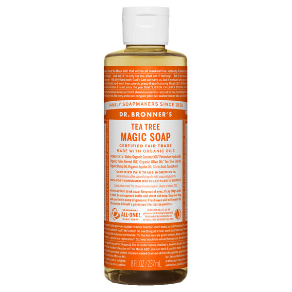 Dr. Bronner's Magic Soap Tea Tree, 237ml (Clear and Clean)