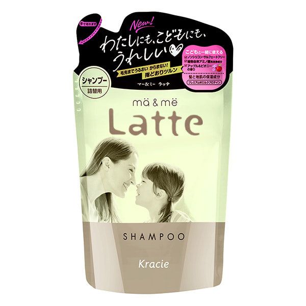 ma&me Latte ma&me Shampoo (Refill, Apple & Peony) , 360ml