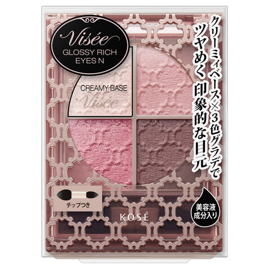 VISEE Riche Glossy Rich Eyes N (PK-4 Mauve Pink)
