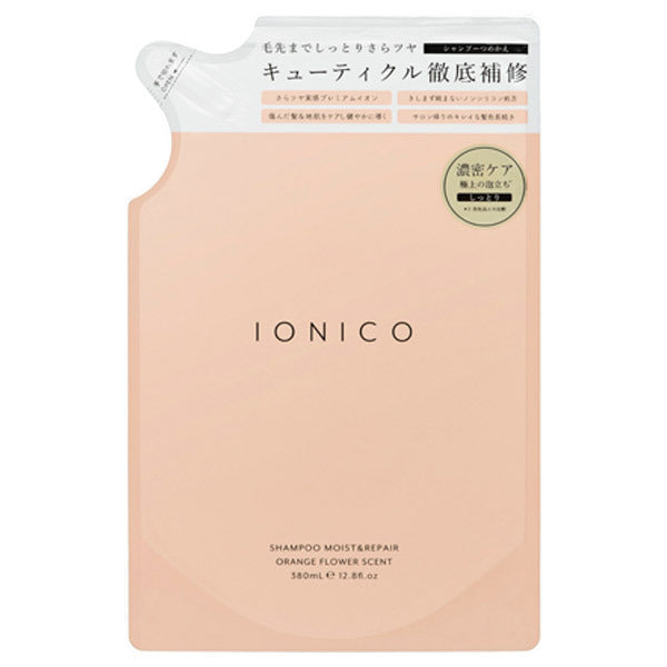 ionico Premium Ion Damage Care Shampoo (Moist & Repair) Refill, 380ml