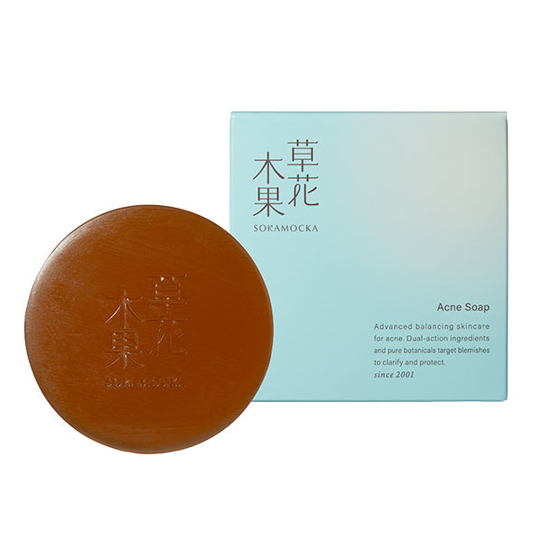 Acne Facial Soap (Quasi-drug), 100g, Creamy, rich, fine foam