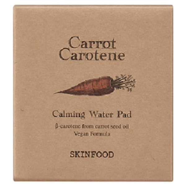 SKINFOOD Carrot Carotene Calming Water Pads (60 Sheets), 250g (Green Herbal)