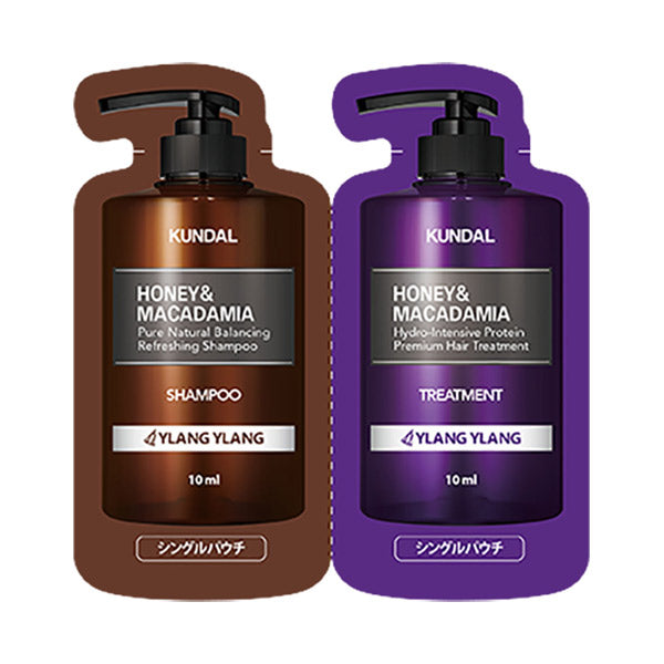 KUNDAL H&M Shampoo & Hair Treatment Trial, 10ml + 10ml (Ylang Ylang)