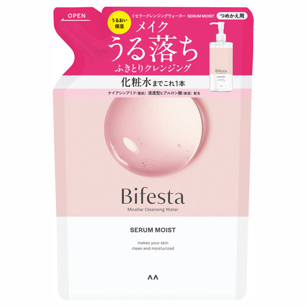 Bifesta Micellar Cleansing Water Serum Moist Refill, 360ML