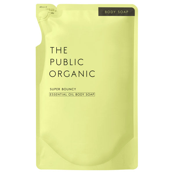THE PUBLIC ORGANIC Super Bouncy DM Body Soap Refill, 400ml (Citrus Floral)