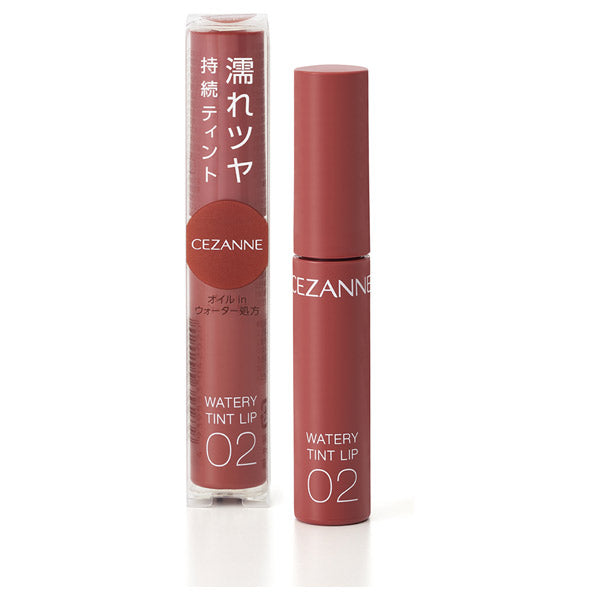 CEZANNE Watery Tint Lip, 02 Coral Red