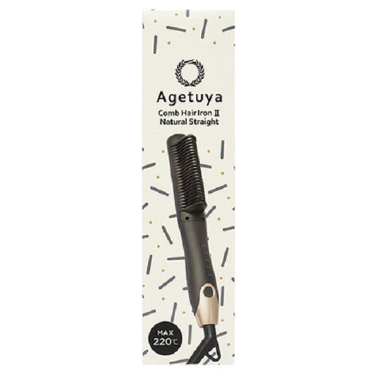 Agetsuya Comb Hair Iron 2 Natural Straight AG-0001-G