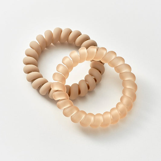 maPEPE Spring Hair Rubber (Matte Beige)