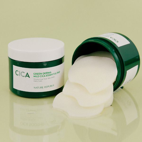 Nature Republic Green Derma Cica Essential Pad (90 sheets) (135ml)