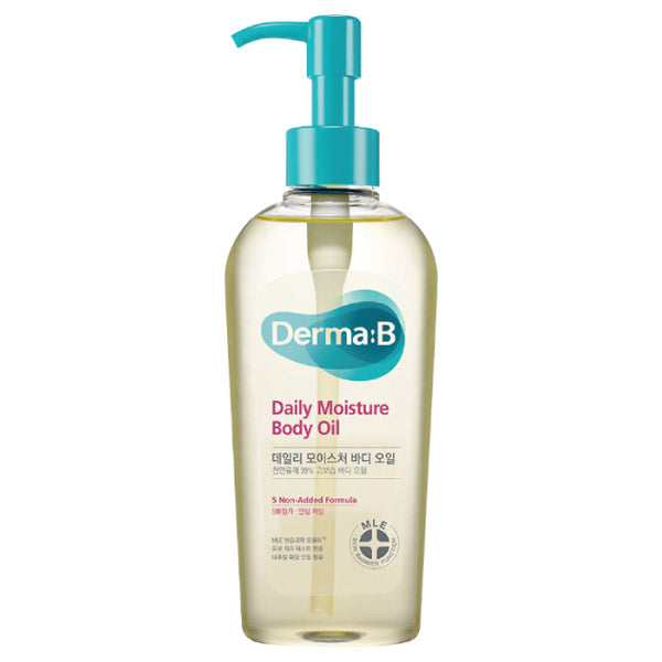 DermaB Daily Moisture Body Oil, 200ml (Peach)