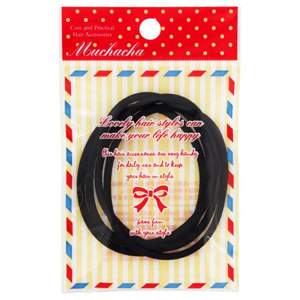 muchacha Ring Hair Tie MC270-11 (Black), M