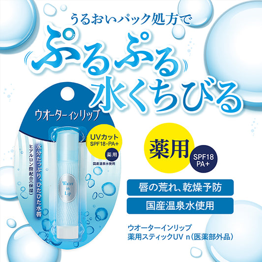 Water in Lip Medicated Stick UV, 3.5g