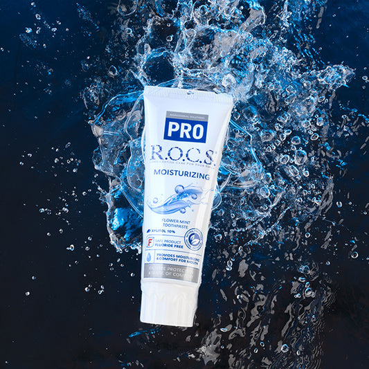 R.O.C.S. PRO Moisturizing Toothpaste (Flower Mint), 94g
