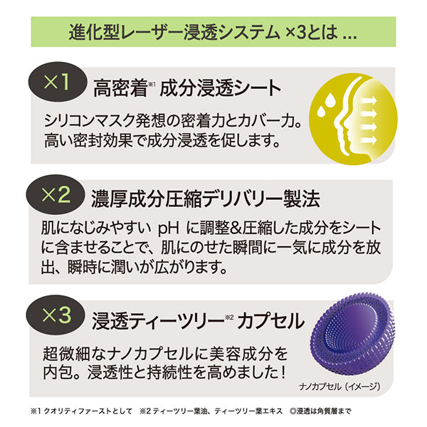 QUALITY 1ST Derma Laser Super TEATREE 100 Mask, 7 pieces