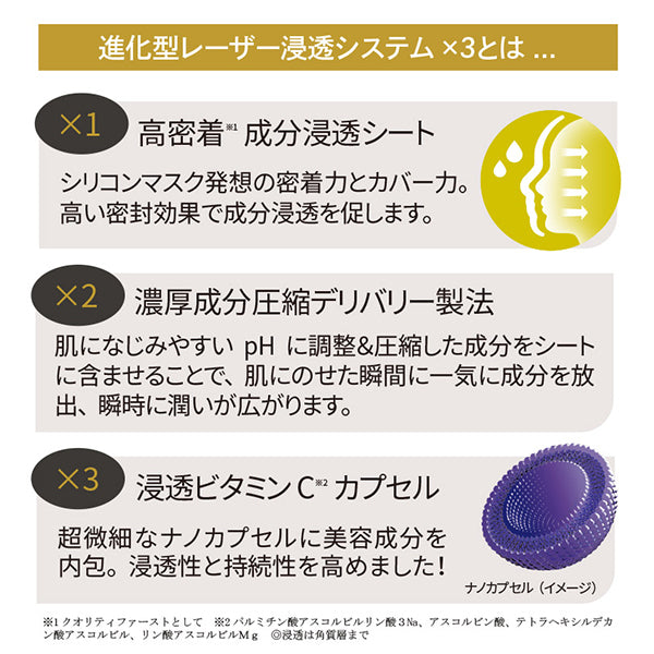 QUALITY 1ST Derma Laser Super VC100 Mask, 7 pieces