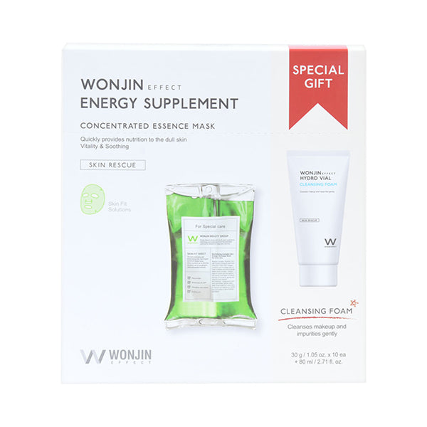Wonjin Effect Energy Supplement Mask & Cleansing Special Kit