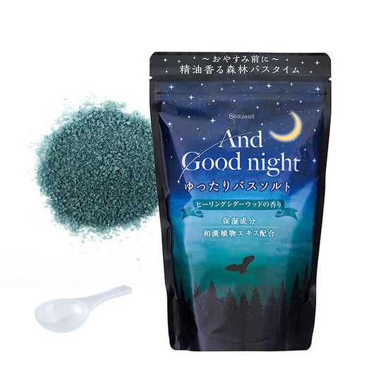 And Goodnight Relaxing Bath Salts, L.560g, Moisturizing, Healing Cedarwood