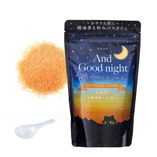 And Goodnight Relaxing Bath Salts, L.560g, Moisturizing, Relaxing Orange
