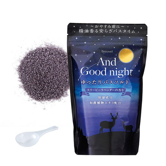 And Goodnight Relaxing Bath Salts, L.560g, Moisturizing, Sleepy Lavender