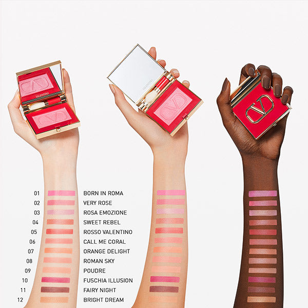 VALENTINO BEAUTY Eye 2 Cheek, 04 Coral Pink, 3.6g