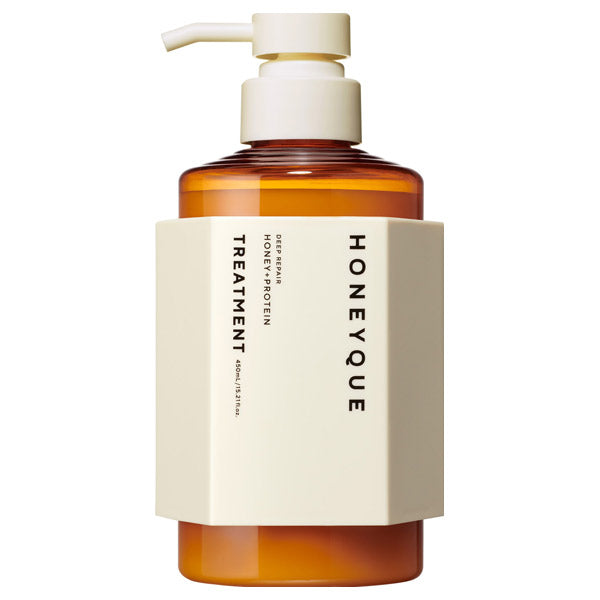 Bottle Works HONEYQUE Deep Repair Hair Treatment Moist, 450ml (Aqua Blossom Honey)