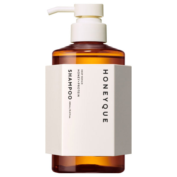 Bottle Works HONEYQUE Deep Repair Shampoo Moist, 450ml (Aqua Blossom Honey)