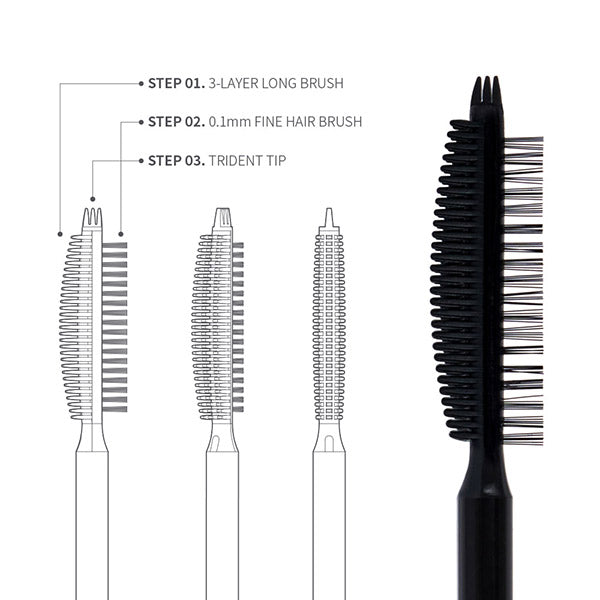GLAMBUX DUPLEX MASCARA LONG (Black), 5g