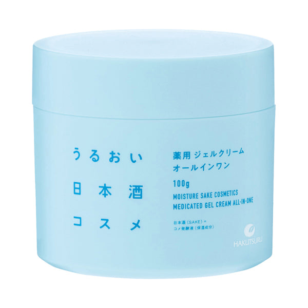 Hakutsuru Moisturizing Sake Cosmetics Medicated Gel Cream, 100g
