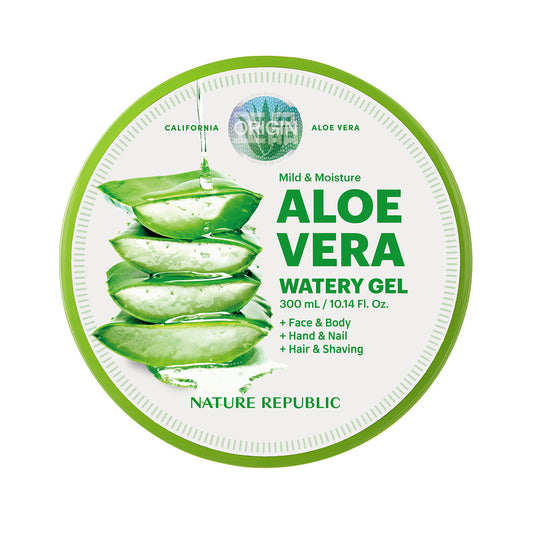 NATURE REPUBLIC Mild & Moisture Aloe Gel, Jar, 300ml