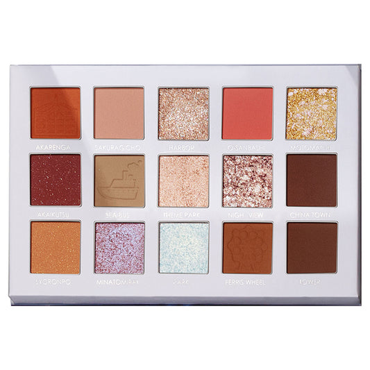 FOCALLURE Go Travel 15-Color Eyeshadow Palette (10 Yokohama)