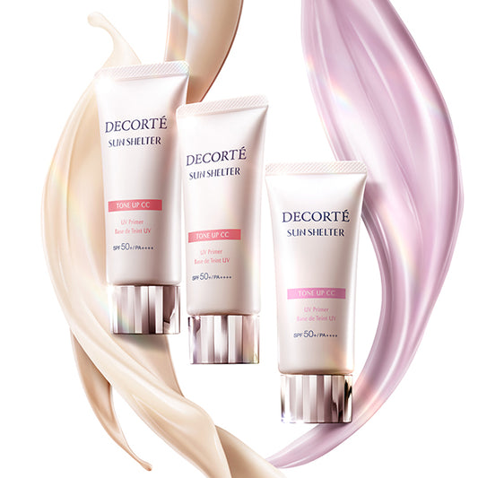 COSME DECORTE Sun Shelter Multi-Protection Tone-Up CC SPF50 (01 Light Beige), 35g