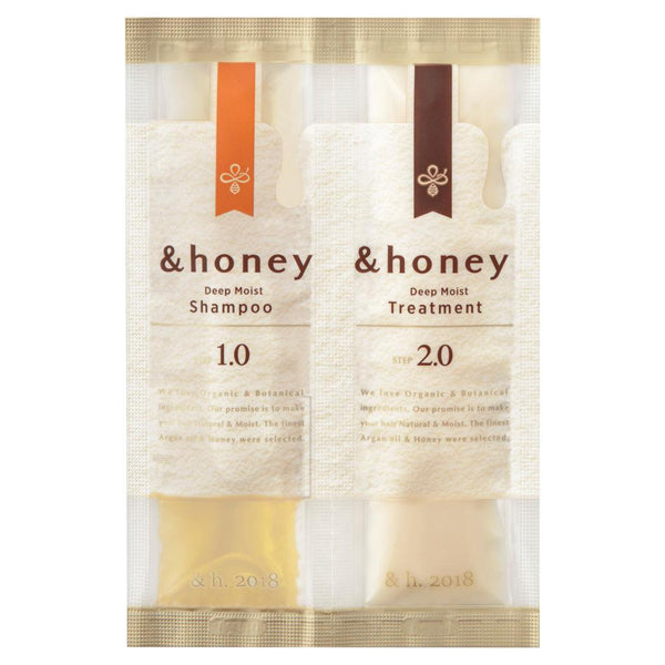 &honey Deep Moist Shampoo 1.0 & Hair Treatment 2.0 Trial, 10ml + 10g