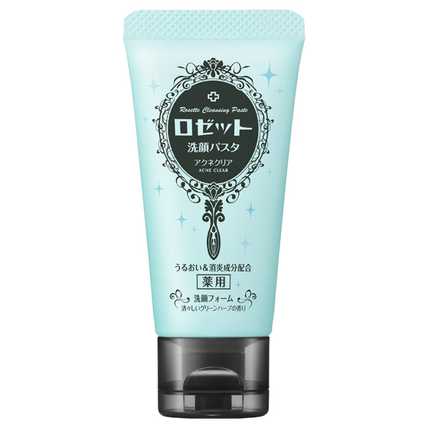 Rosette Facial Cleansing Paste Acne Clear, 30g (Green Herb)